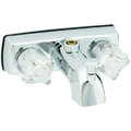 American Brass J51VB RV Metallic Tub/Shower Diverter Faucet w Crystal Handles&No Shower 4"-Chrome Vacuum Breaker J51VB